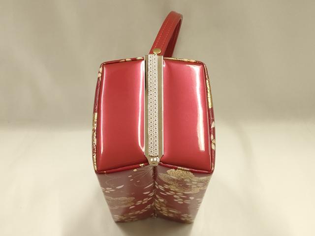 平和屋着物▼和装小物　和装バッグ　ハンドバッグ　舞花文　桜　金彩　逸品　AABJ1187ay