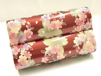 平和屋着物▼和装小物　和装バッグ　ハンドバッグ　振袖用　花丸文　桜　逸品　AABJ1196ay
