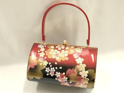 平和屋着物▼和装小物　和装バッグ　ハンドバッグ　振袖用　舞花文　金彩　逸品　AABJ1197ay