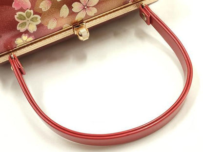 平和屋着物▼和装小物　和装バッグ　ハンドバッグ　振袖用　舞花文　金彩　逸品　AABJ1197ay