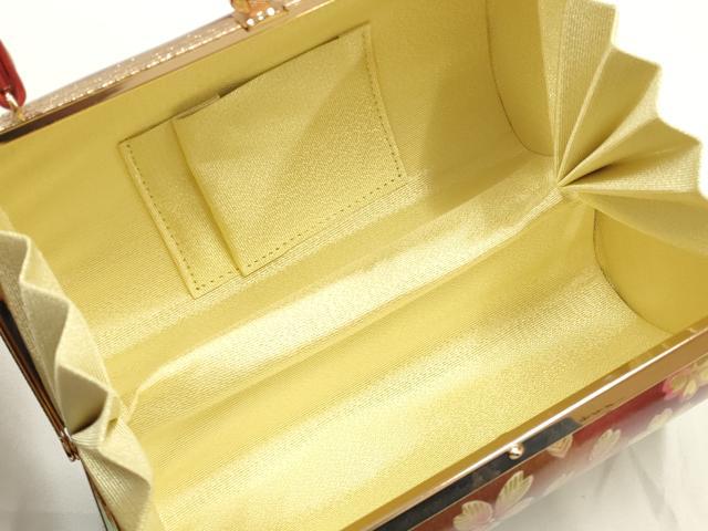 平和屋着物▼和装小物　和装バッグ　ハンドバッグ　振袖用　舞花文　金彩　逸品　AABJ1197ay