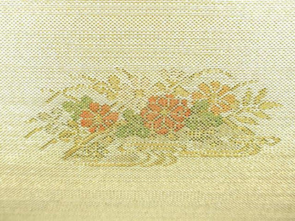 平和屋着物▼和装小物　和装バッグ　佐賀錦　ハンドバッグ　流水花文　本金箔　逸品　AABJ1199ay