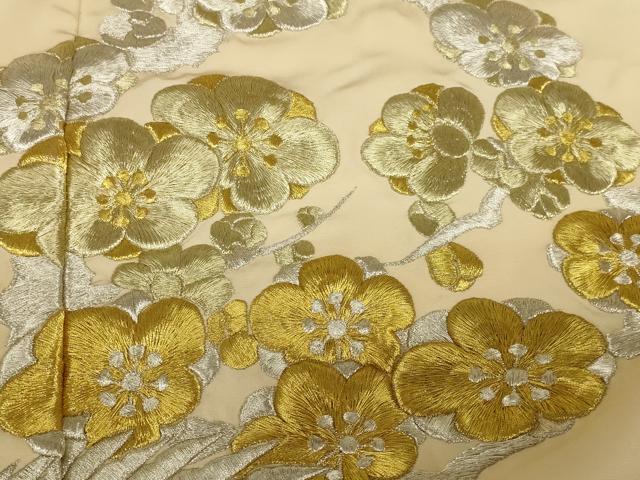 平和屋本店●色打掛　和装　結婚式　婚礼　神社挙式　花嫁　総刺繍　扇面飛鶴花文　十二単風　金銀糸　逸品　AABJ1209ou