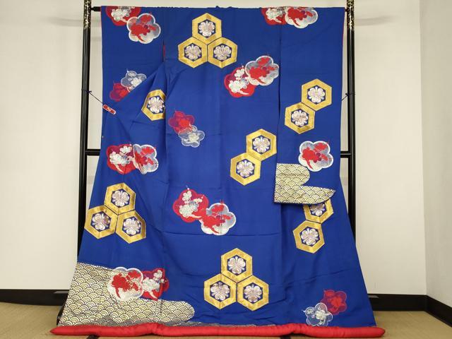 平和屋本店●色打掛　和装　婚礼　花嫁　結婚式　神社挙式　亀甲花文　駒刺繍　逸品　AABJ1215ou