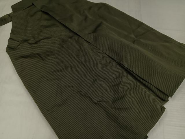 平和屋着物○男性 馬乗り袴 縞 正絹 逸品 AABJ1241ph