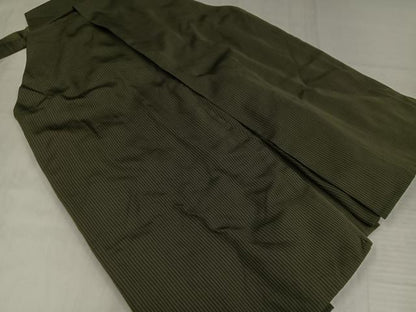 平和屋着物●男性　馬乗り袴　縞　正絹　逸品　AABJ1241ph