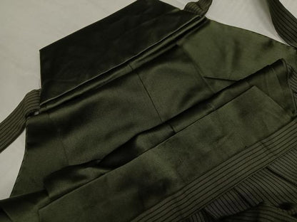 平和屋着物●男性　馬乗り袴　縞　正絹　逸品　AABJ1241ph