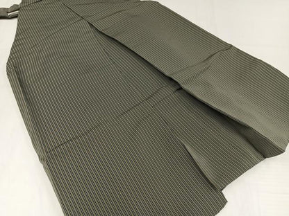 平和屋着物●男性　本場竹鳳平　行灯袴　縞　正絹　逸品　AABJ1242ph