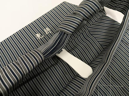 平和屋着物●男性　行灯袴　縞　正絹　逸品　未使用　AABJ1243ph