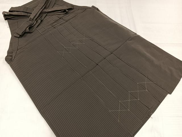 平和屋着物●男性　行灯袴　縞　正絹　逸品　AABJ1244ph