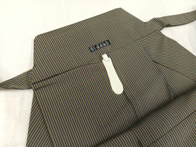 平和屋着物●男性　行灯袴　縞　正絹　逸品　AABJ1249ph