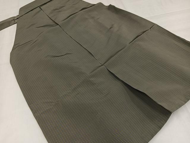 平和屋着物●男性　行灯袴　縞　正絹　逸品　AABJ1249ph