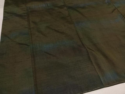 平和屋着物●絲藝苑　上島洋山　紬　霞文　正絹　逸品　AABJ1259ph