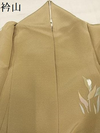 平和屋着物●訪問着　友禅　草花文　金彩　正絹　逸品　AABJ1263ph