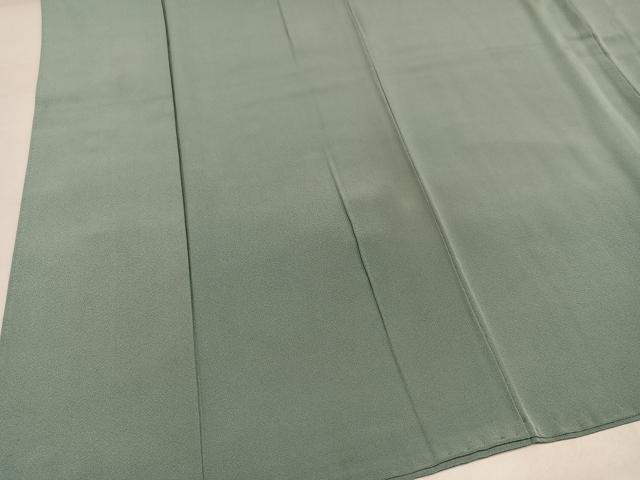 平和屋着物●上質な色無地　作家物　錆青磁色　正絹　逸品　AABJ1268ph