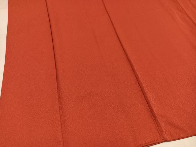 平和屋着物●本草木染作家　瑞寶　色無地　赤丹色　正絹　逸品　AABJ1270ph