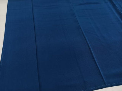 平和屋着物●上質な色無地　青藍色　正絹　逸品　AABJ1274ph