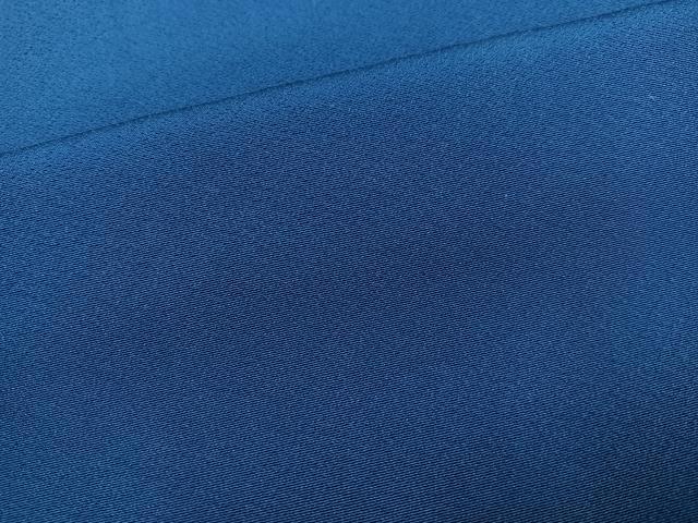 平和屋着物●上質な色無地　青藍色　正絹　逸品　AABJ1274ph