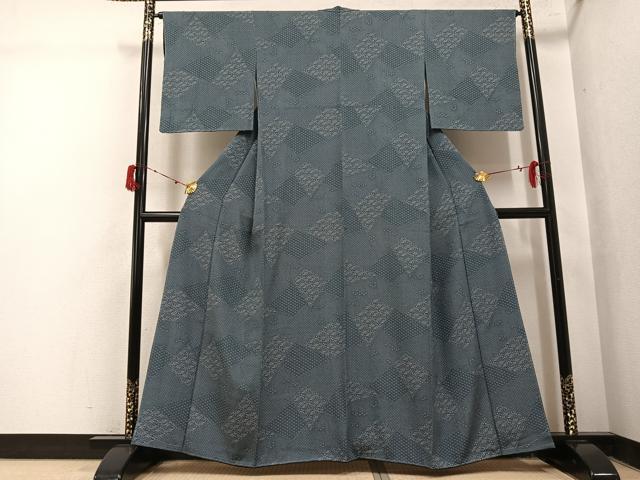 平和屋着物●江戸小紋　寄せ小紋柄　正絹　逸品　未使用　AABJ1277ph