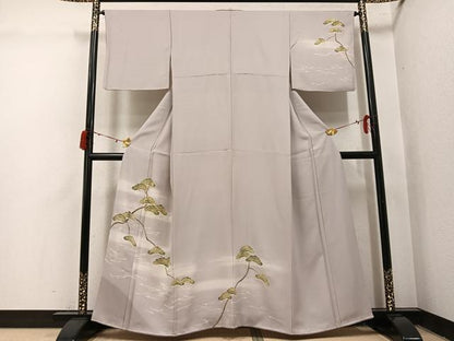 平和屋着物●訪問着　松　暈し染め　金彩　正絹　逸品　AABJ1278ph