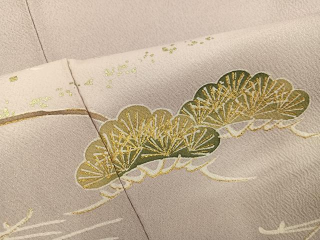 平和屋着物●訪問着　松　暈し染め　金彩　正絹　逸品　AABJ1278ph