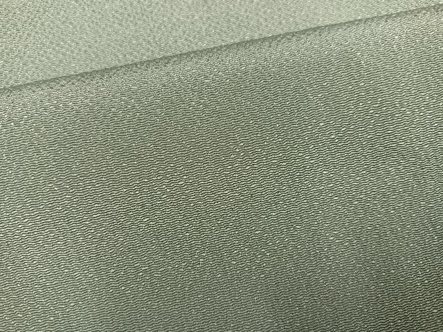 平和屋着物●上質な色無地　岩井茶色　鬼しぼ縮緬　浜ちりめん　反端付き　正絹　逸品　AABJ1286ph