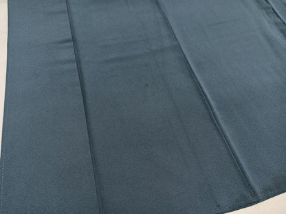 平和屋着物●上質な色無地　雅び彩重ね染　鉄御納戸色　正絹　逸品　AABJ1287ph