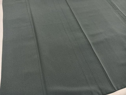 平和屋着物●上質な色無地　鉛色　正絹　逸品　AABJ1292ph