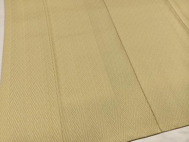 平和屋着物●上質な小紋　美和織　幾何学文様　鈴乃屋扱い　丹後ちりめん　反端付き　正絹　逸品　AABJ1302ph