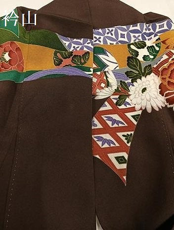 平和屋着物●豪華振袖　友禅　草花文　正絹　逸品　AABJ1304ph