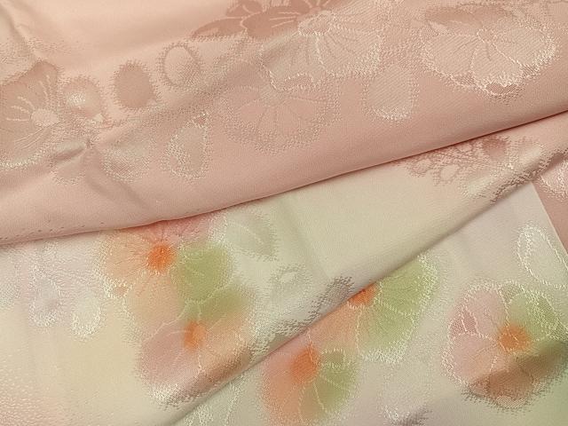 平和屋着物●振袖用長襦袢　無双仕立て　辻が花地紋　暈し染め　正絹　逸品　未使用　AABJ1308ph