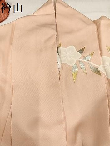 平和屋着物●豪華振袖　エ霞草花文　金銀彩　正絹　逸品　AABJ1309ph