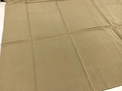 平和屋着物●江戸小紋　万筋　海松色×榛色　正絹　逸品　未使用　AABJ1322ph