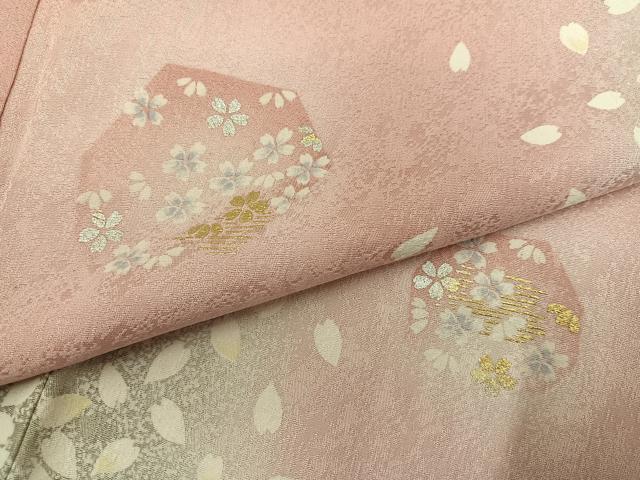 平和屋着物●訪問着　作家物　辻野弘康　桜間道　暈し染め　金銀彩　正絹　逸品　AABJ1327ph