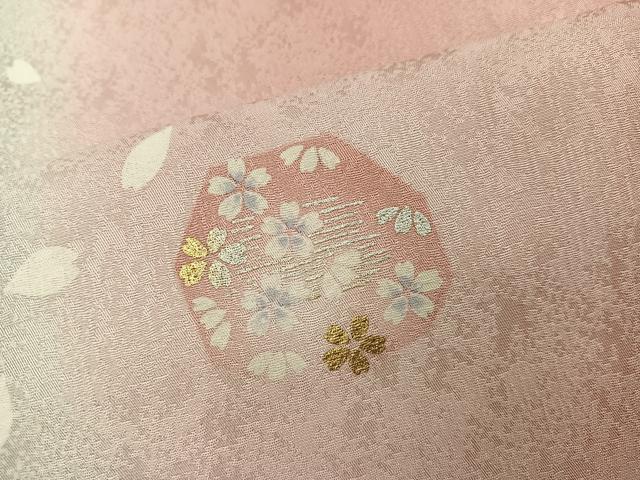 平和屋着物●訪問着　作家物　辻野弘康　桜間道　暈し染め　金銀彩　正絹　逸品　AABJ1327ph
