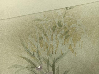 平和屋着物●訪問着　作家物　峰雲　手描き　童子遊び　正絹　逸品　AABJ1328ph