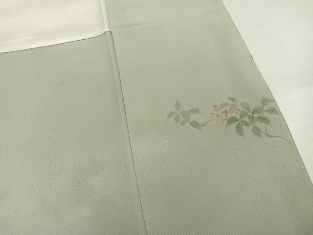 平和屋着物●訪問着　作家物　峰雲　手描き　童子遊び　正絹　逸品　AABJ1328ph