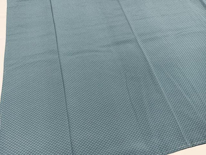 平和屋着物●江戸小紋　菊菱　丹後ちりめん　染の近江　反端付き　正絹　逸品　未使用　AABJ1333ph