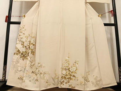 平和屋着物●訪問着　枝花文　鈴乃屋扱い　正絹　逸品　AABJ1339ph