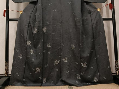 平和屋着物●訪問着　ろうけつ染め　ミミズク　正絹　逸品　AABJ1346ph