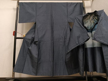 平和屋着物●男性　本場大島紬　アンサンブル　亀甲絣　正絹　逸品　AABJ1347ph