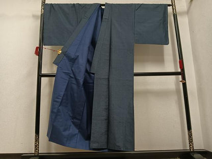 平和屋着物●男性　本場大島紬　アンサンブル　亀甲絣　正絹　逸品　AABJ1347ph