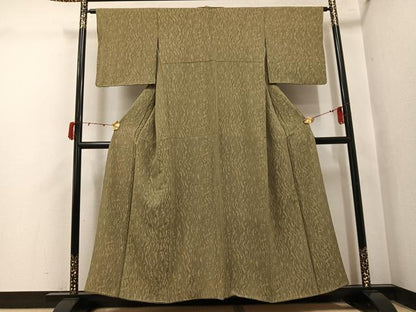 平和屋着物●上質な小紋　幾何学文様　正絹　逸品　AABJ1358ph