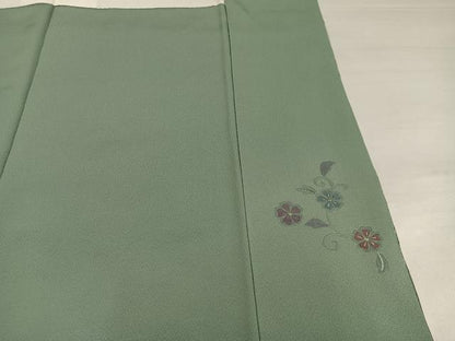 平和屋着物●訪問着　翠山刺繍　暈し染め　正絹　逸品　AABJ1360ph