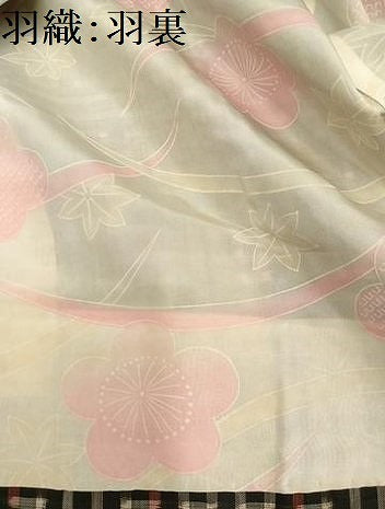 平和屋着物●本場大島紬　龍郷絣　秋名バラ　アンサンブル　正絹　逸品　未使用　AABJ1363ph