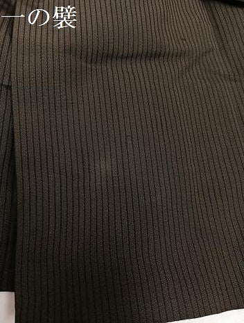 平和屋着物●男性　馬乗り袴　縞　正絹　逸品　AABJ1369ph