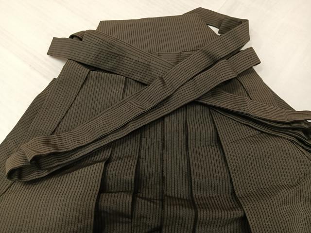 平和屋着物●男性　馬乗り袴　縞　正絹　逸品　AABJ1369ph