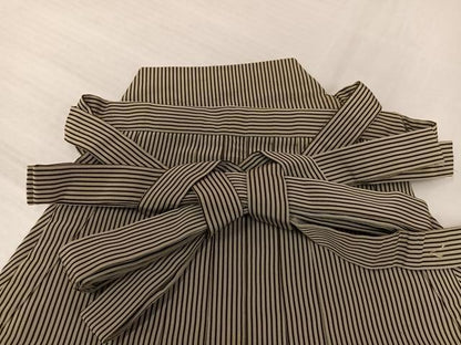 平和屋着物●男性　馬乗り袴　縞　正絹　逸品　AABJ1370ph