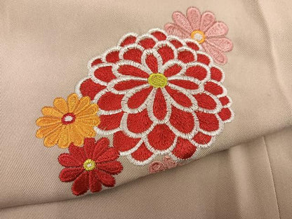 平和屋着物●女性　行灯袴　総刺繍　舞花文　洗える着物　AABJ1373ph