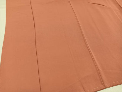 平和屋着物●上質な色無地　ときがら茶色　正絹　逸品　未使用　AABJ1391ph